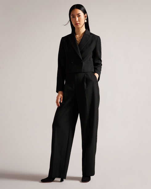 <P>Heeled Leather Boot</P>